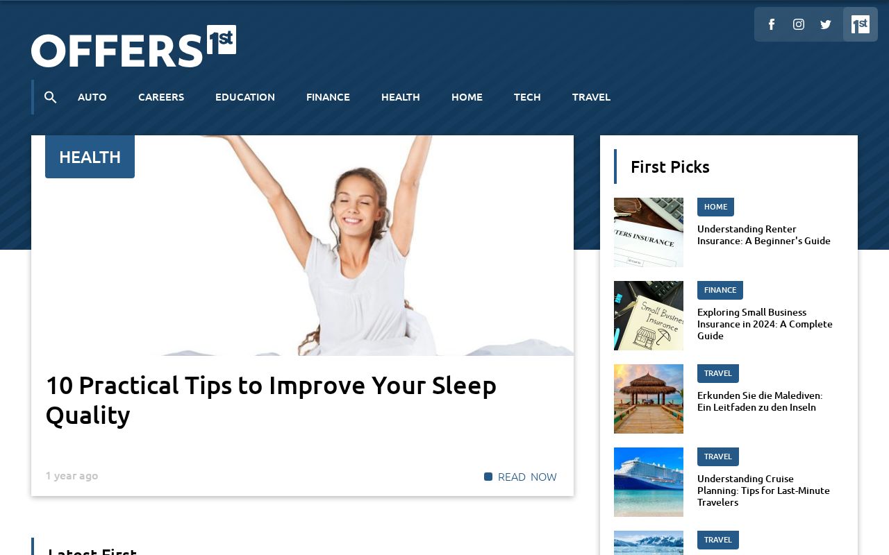 Screenshot of offers1st.com