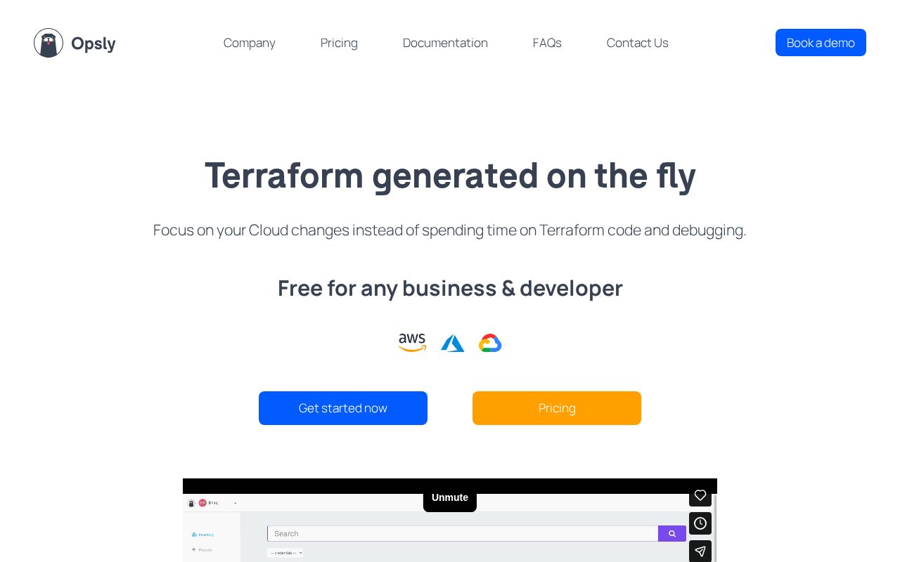 Screenshot of opslycloud.com