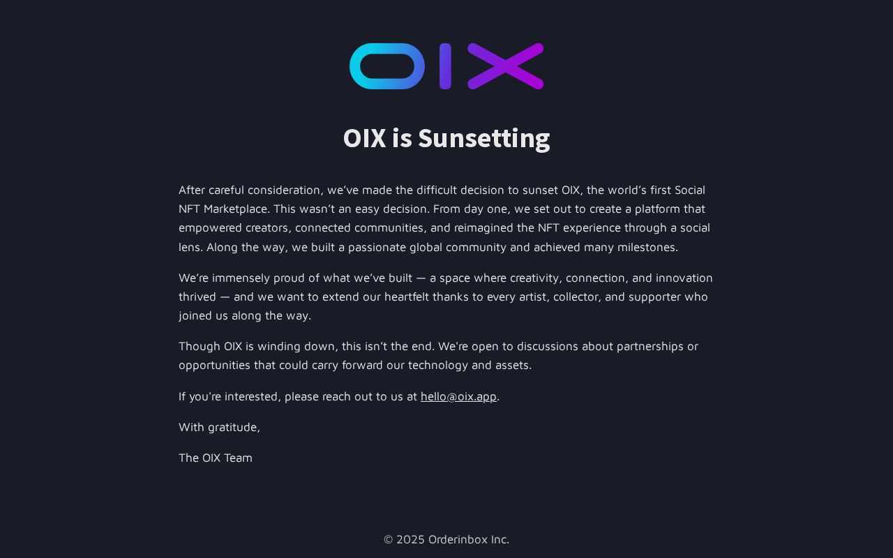 Screenshot of orderinbox.com