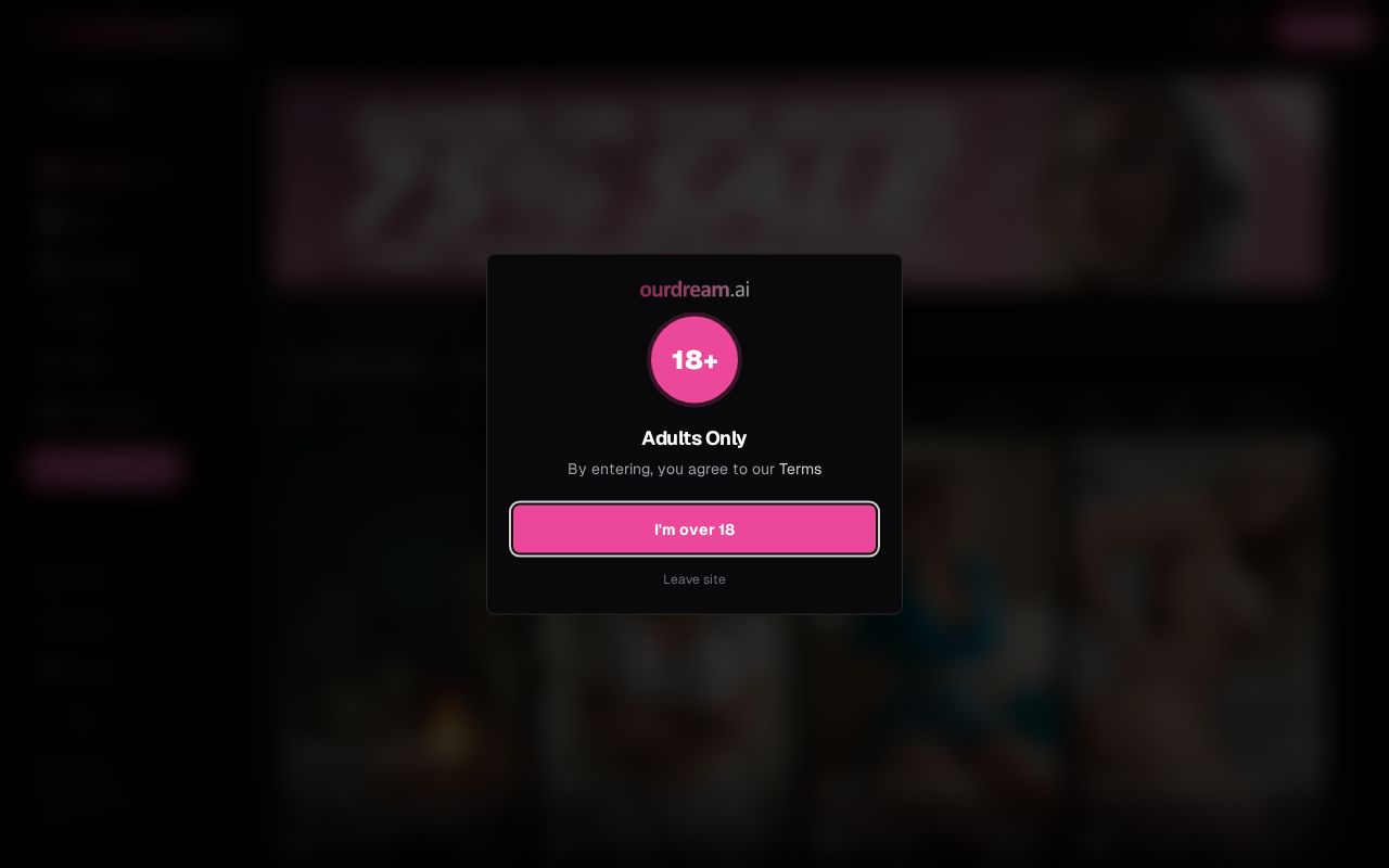 Screenshot of ourdream.ai