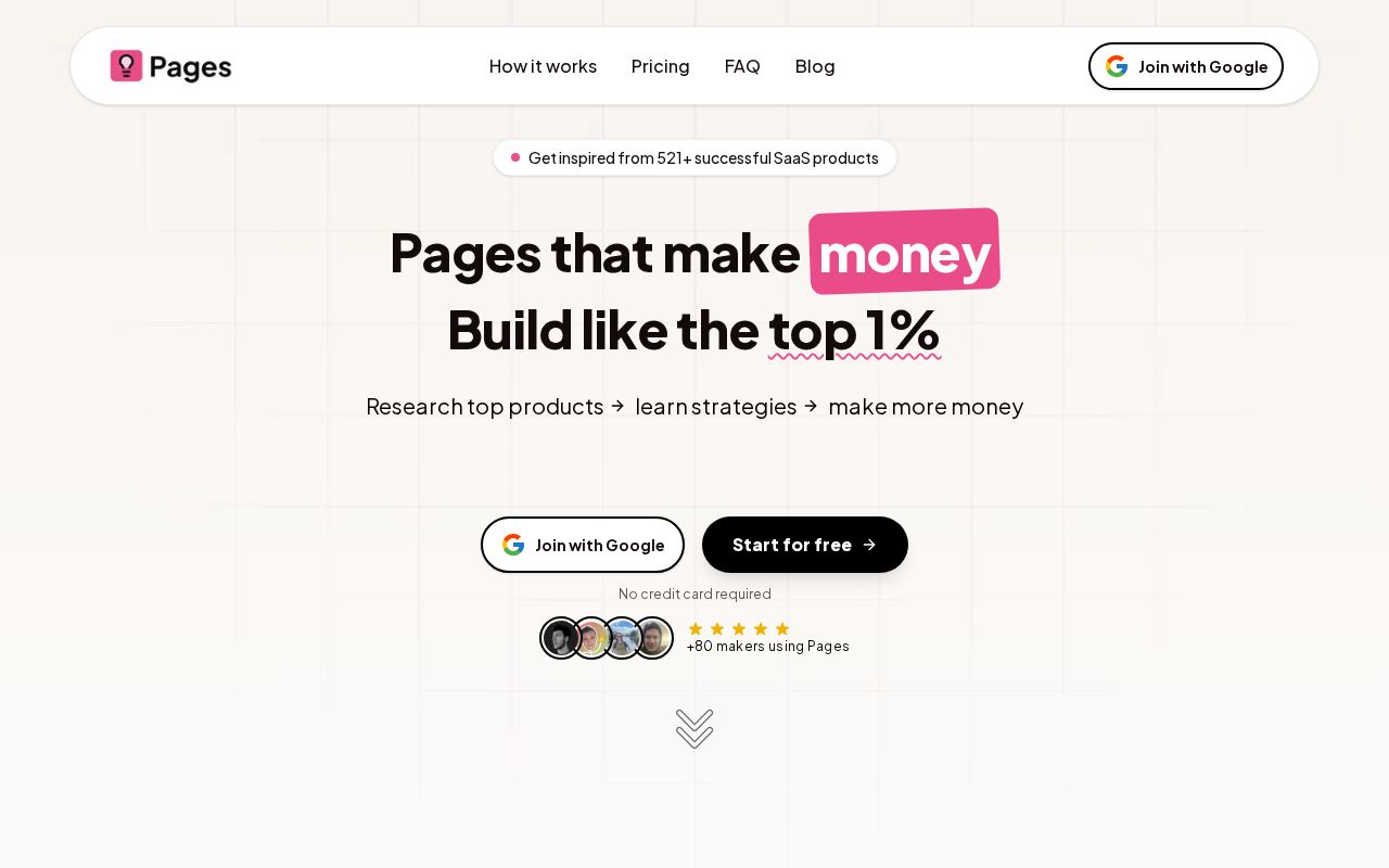 Screenshot of pages.report