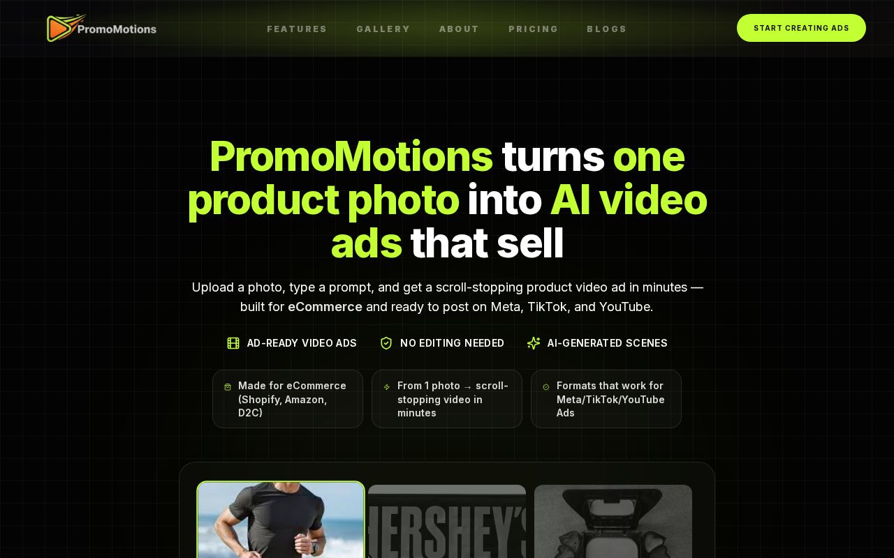 Screenshot of promomotions.com