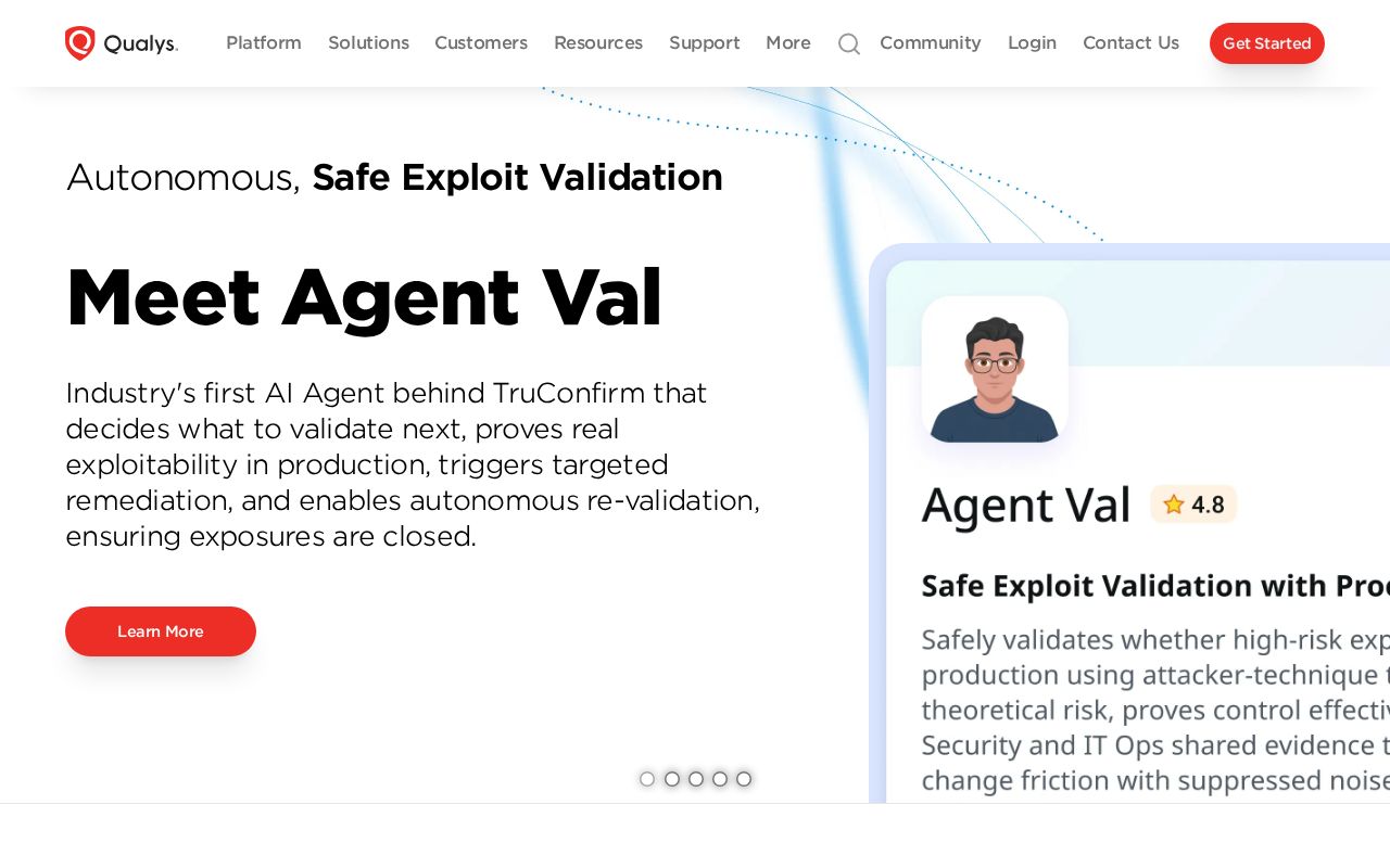 Screenshot of qualys.com