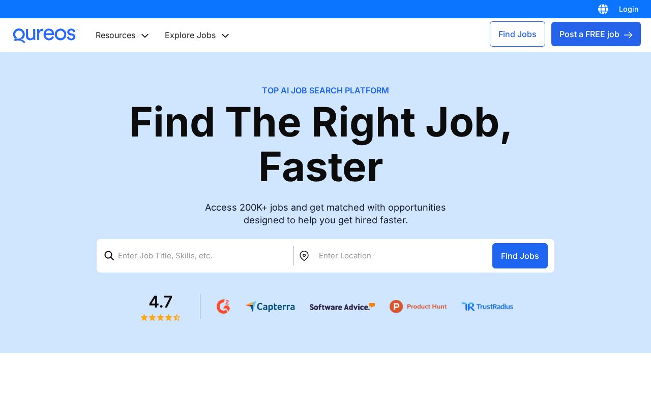 Screenshot of qureos.com