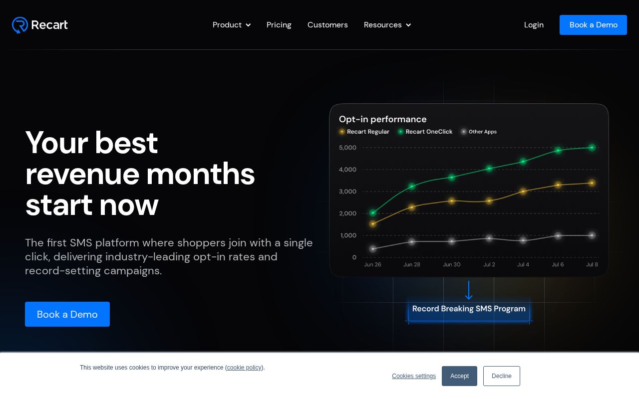 Screenshot of recart.com