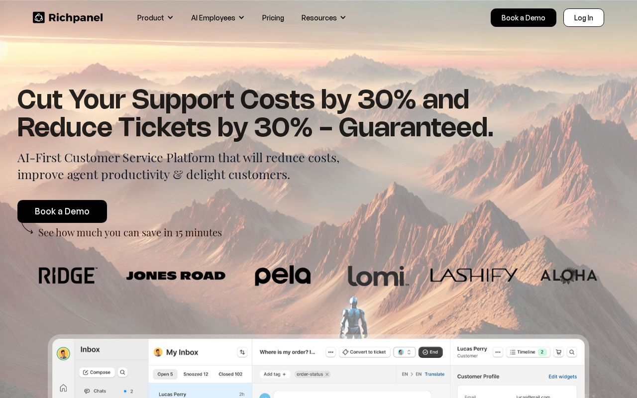 Screenshot of richpanel.com