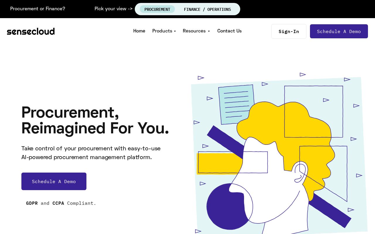 Screenshot of sensecloud.ai