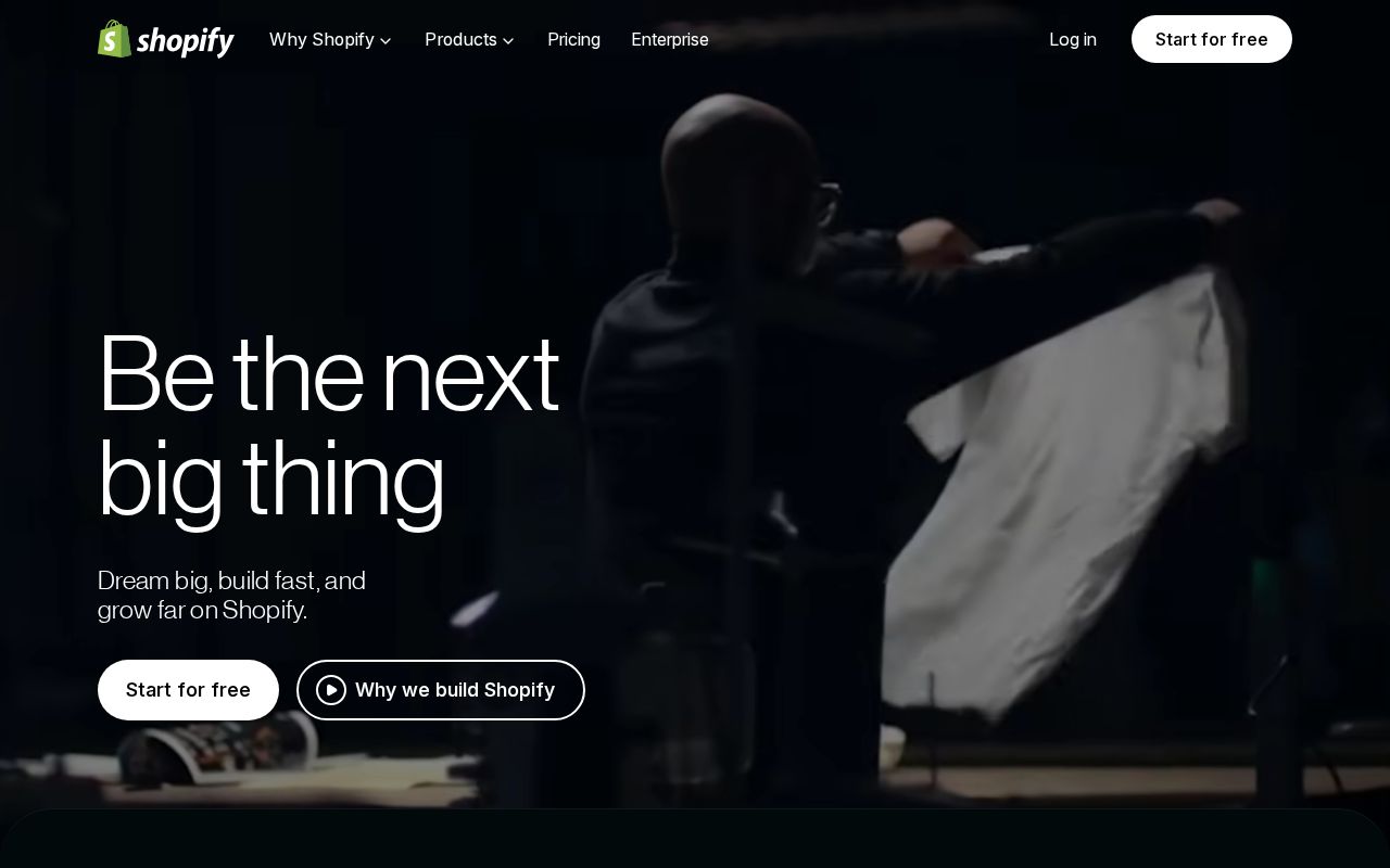 Screenshot of shopify.com