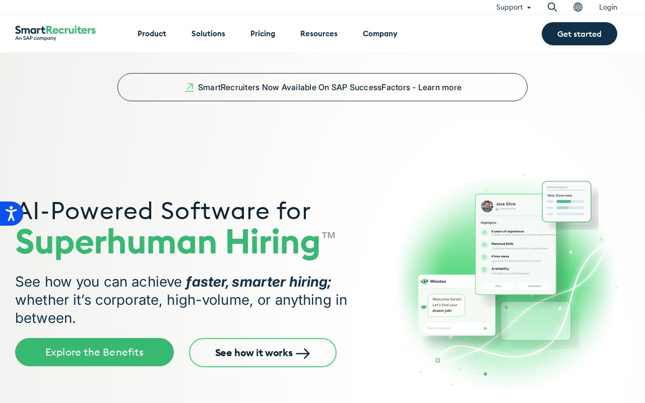 Screenshot of smartrecruiters.com