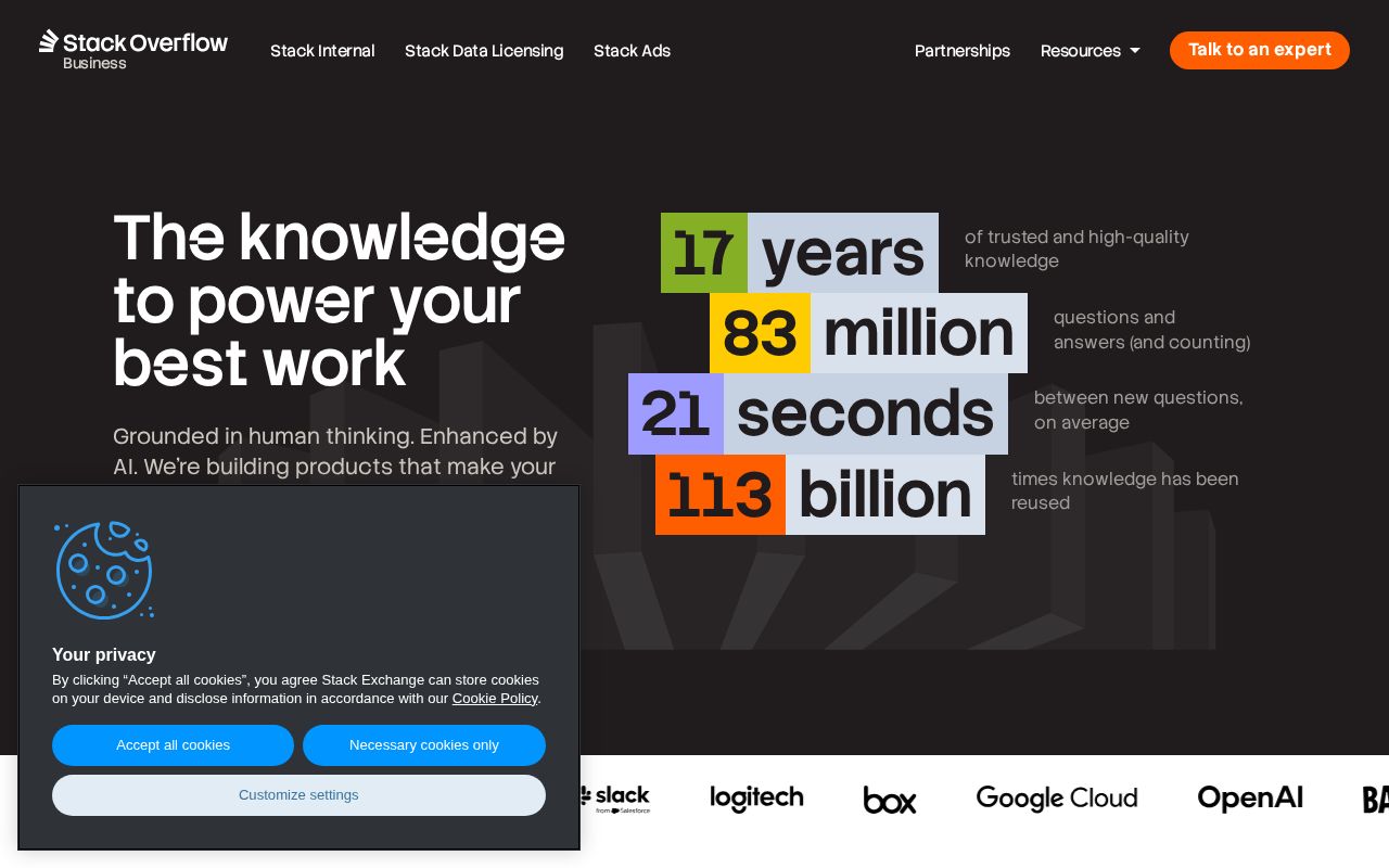 Screenshot of stackoverflow.co