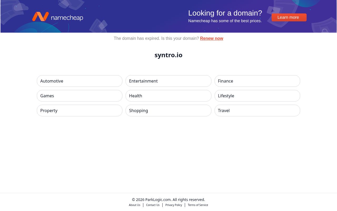Screenshot of syntro.io