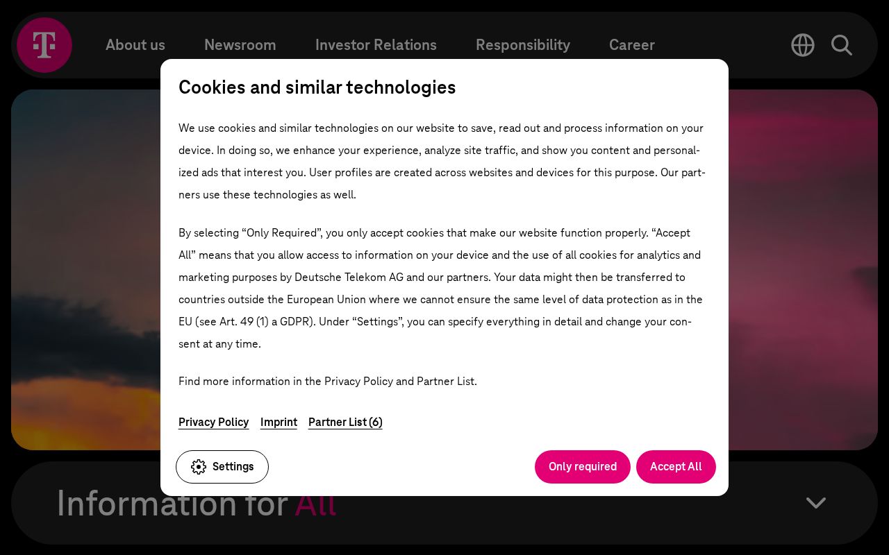 Screenshot of telekom.net