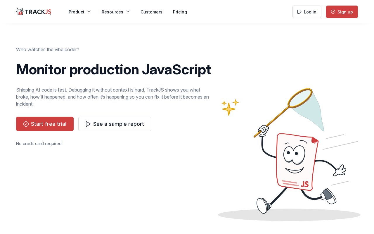 Screenshot of trackjs.com