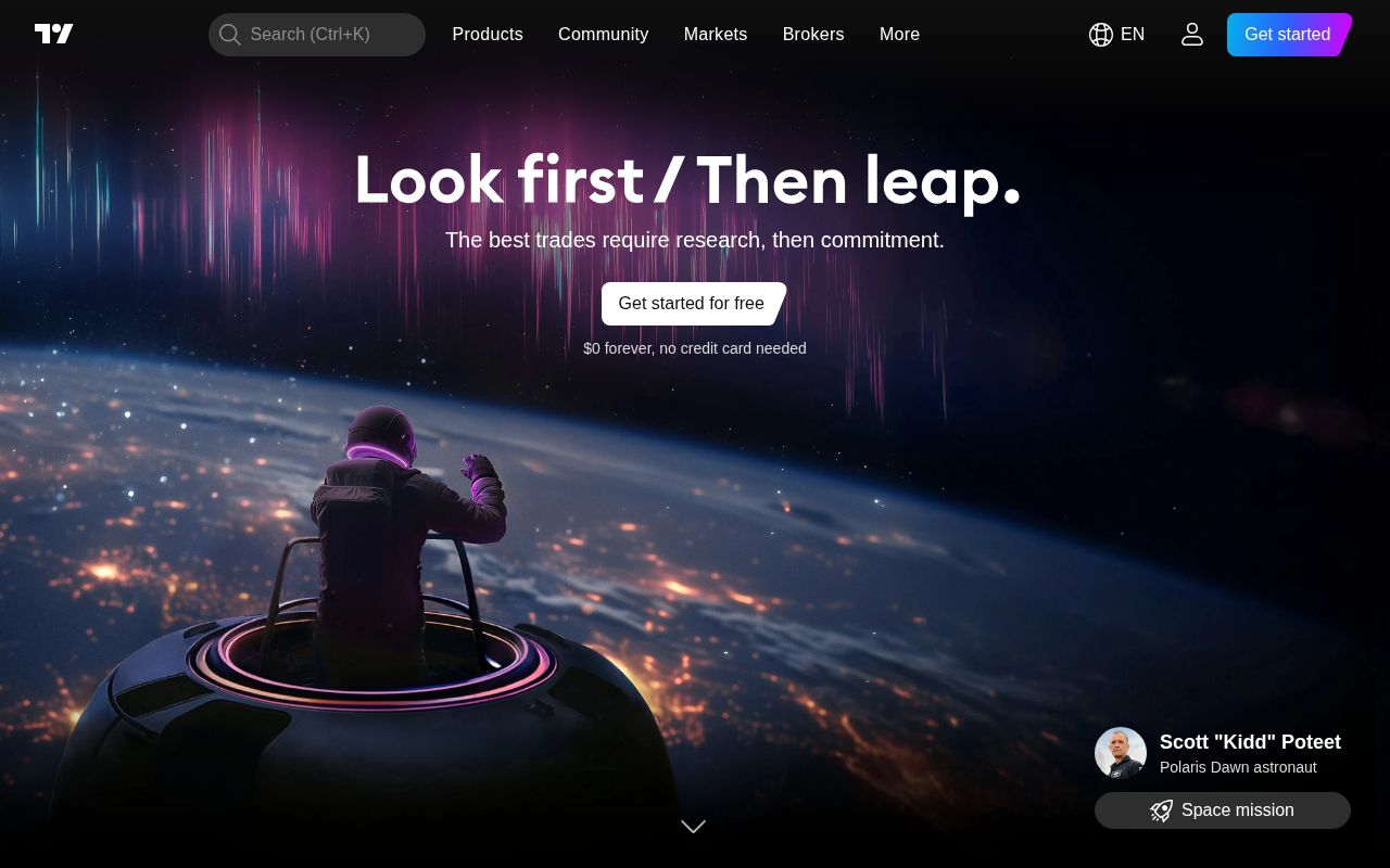 Screenshot of tradingview.com