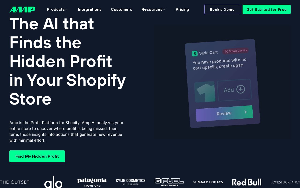 Screenshot of useamp.com