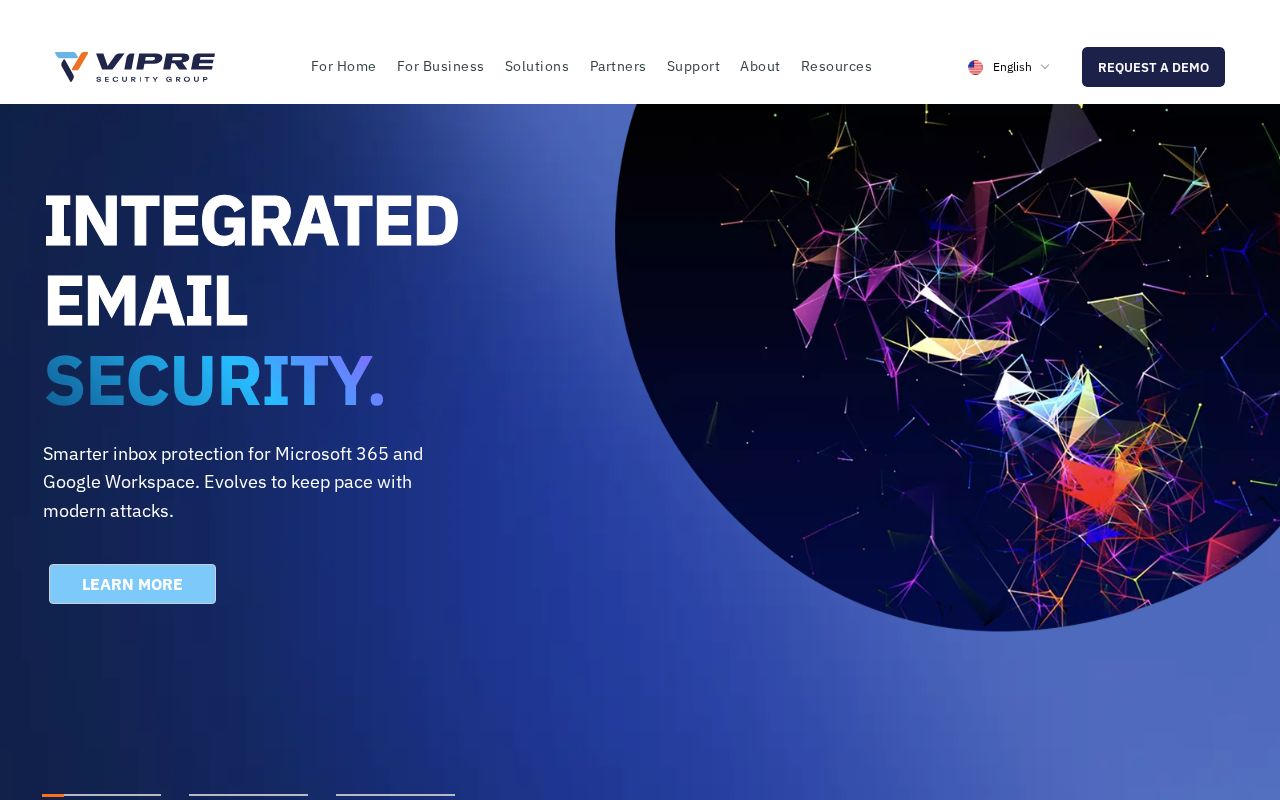 Screenshot of vipre.com