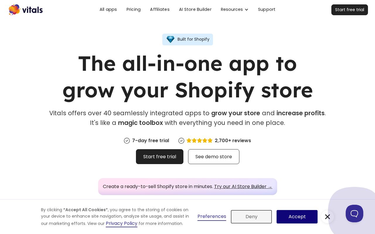 Screenshot of vitals.app