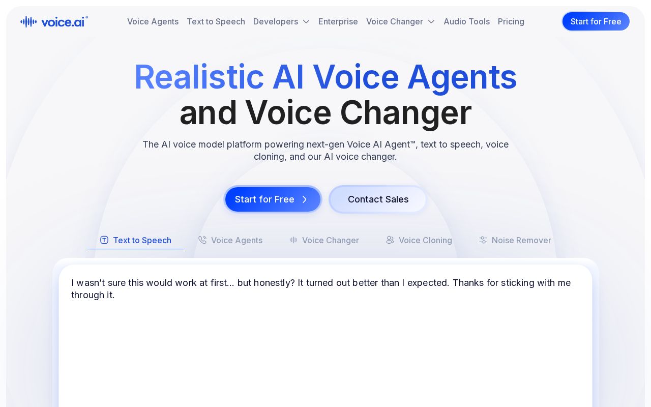 Screenshot of voice.ai