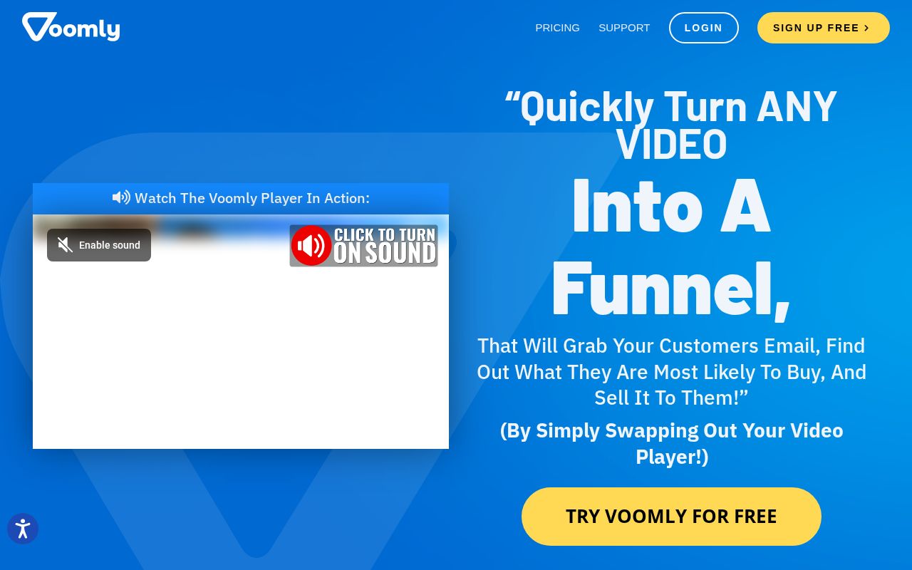 Screenshot of voomly.com