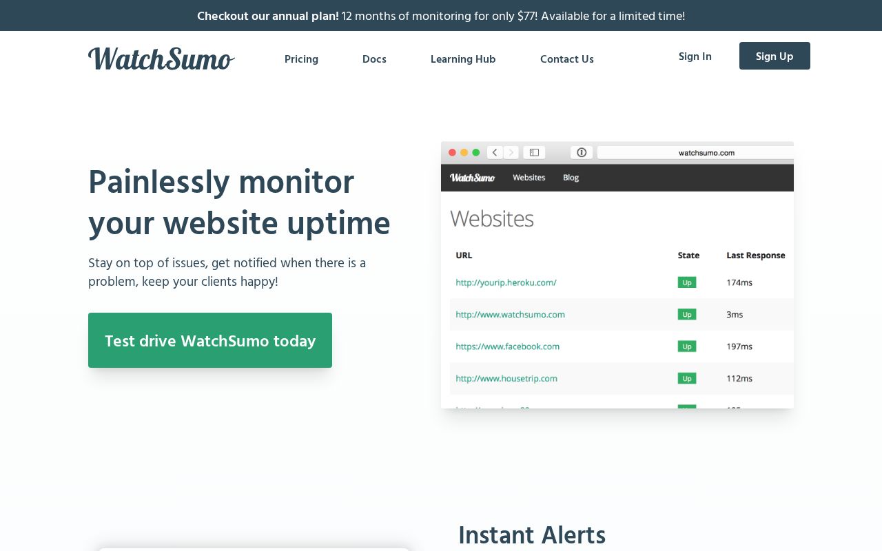 Screenshot of watchsumo.com