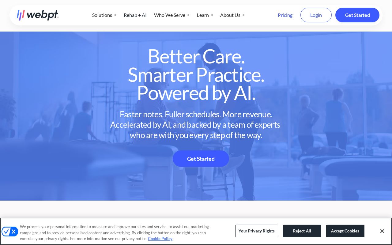 Screenshot of webpt.com