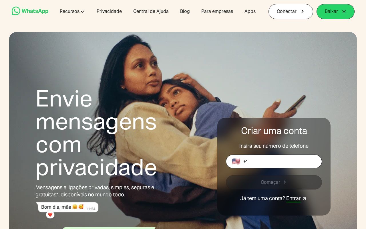 Screenshot of whatsapp.com