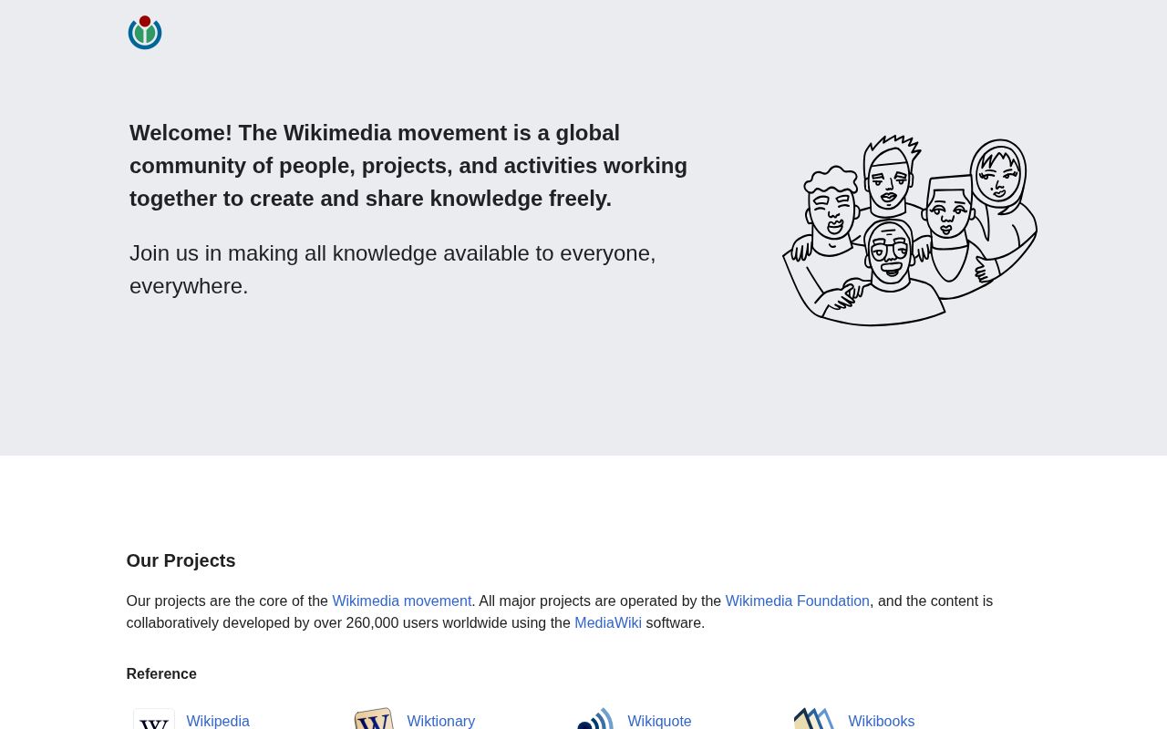 Screenshot of wikimedia.org