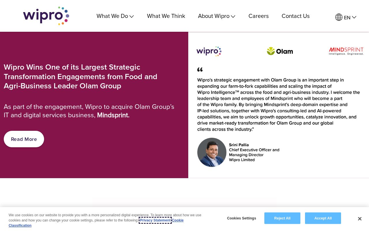 Screenshot of wipro.com
