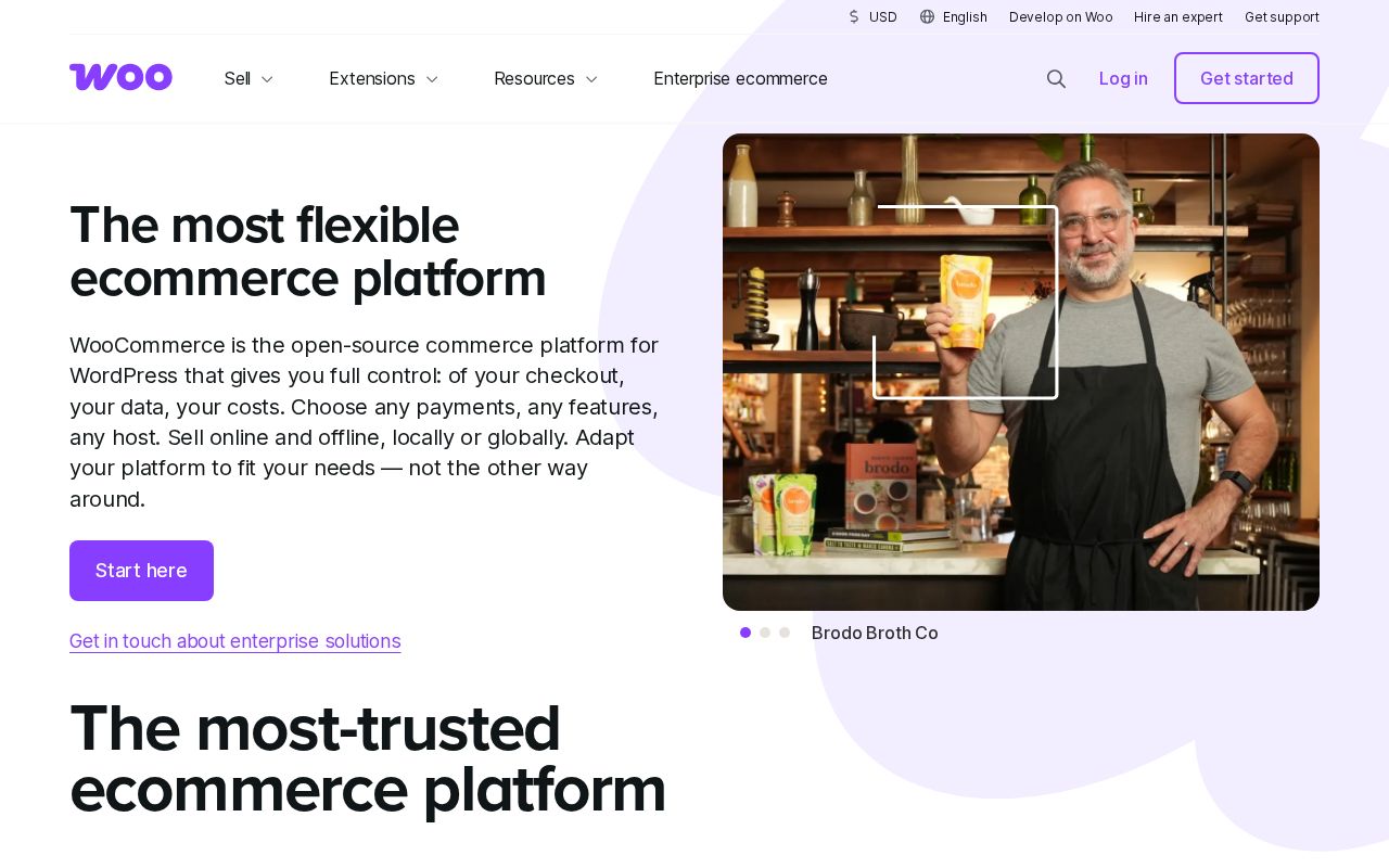 Screenshot of woocommerce.com