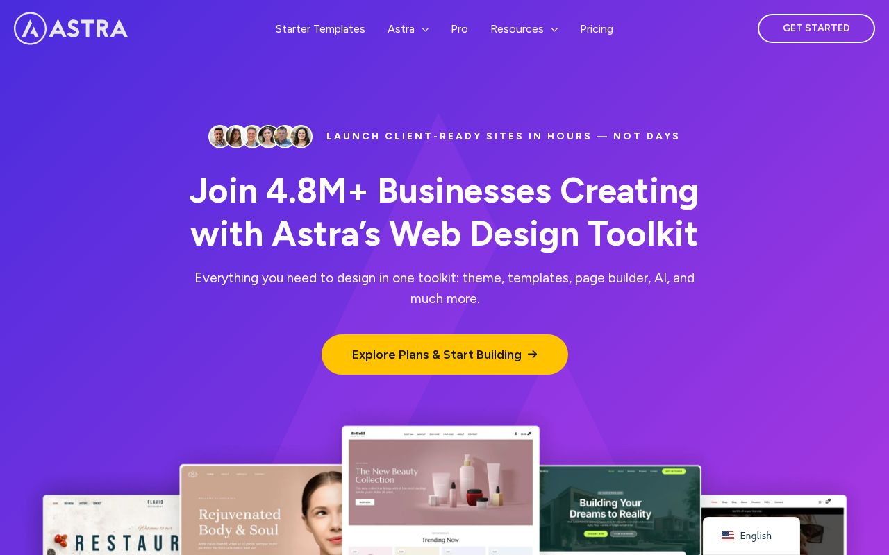 Screenshot of wpastra.com