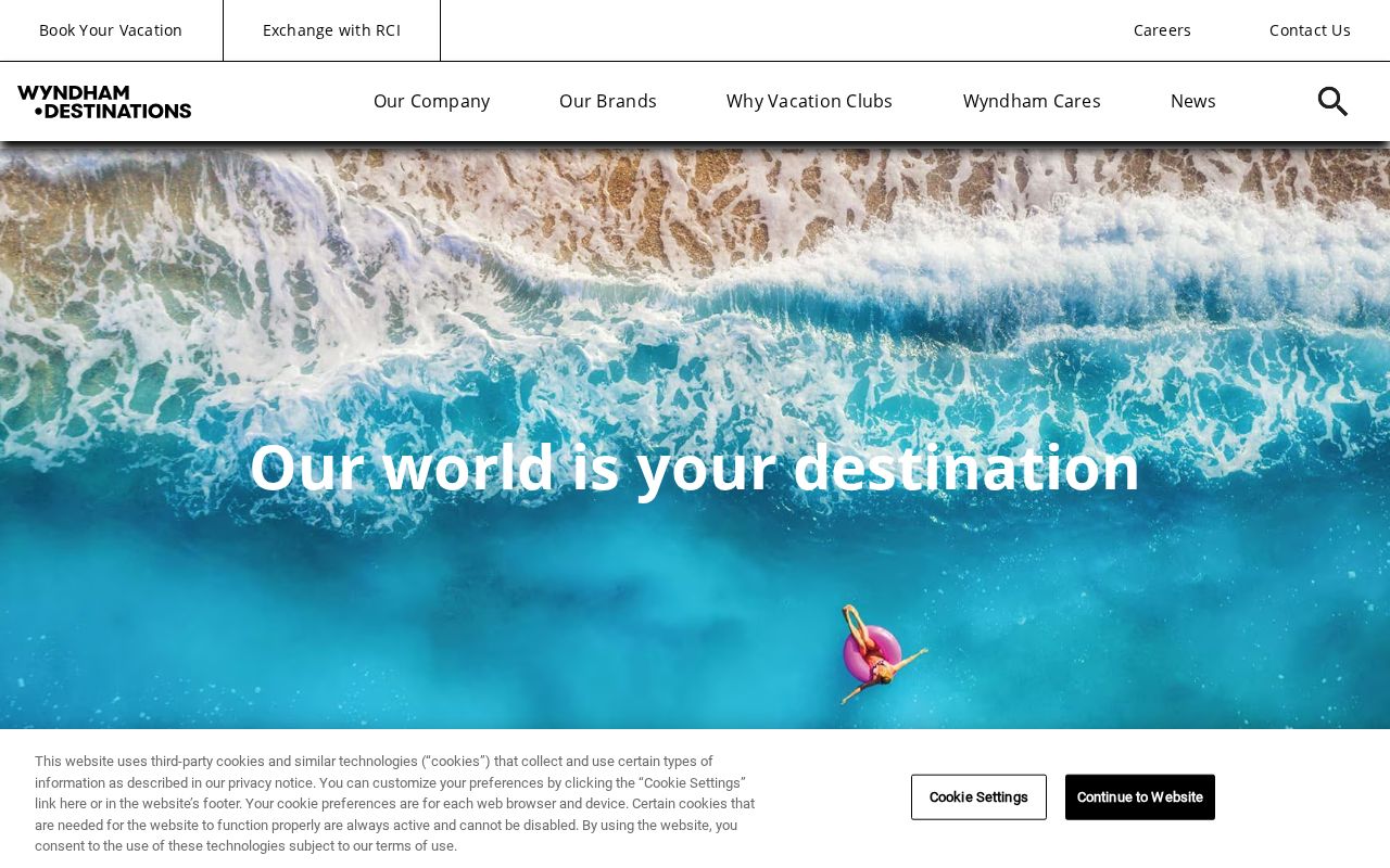Screenshot of wyndhamdestinations.com