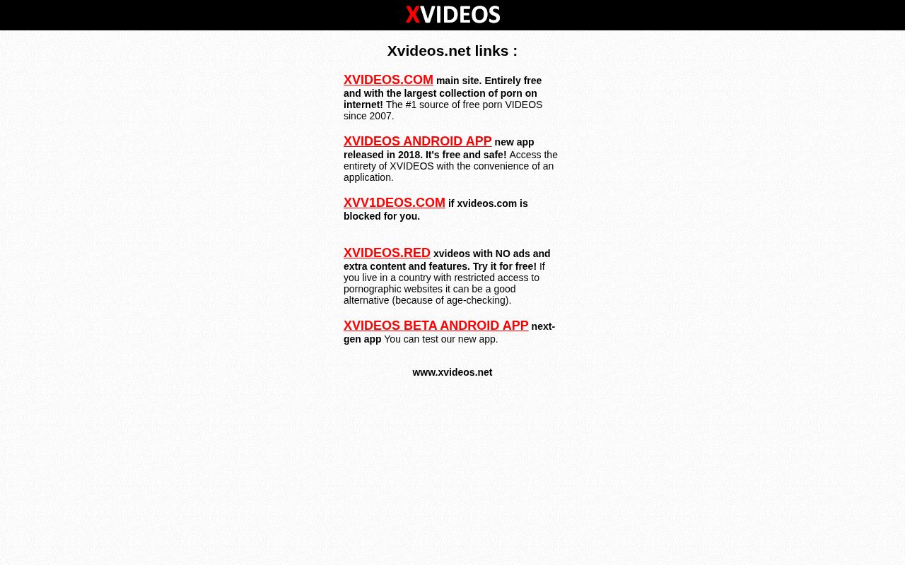 Screenshot of xvideos.net