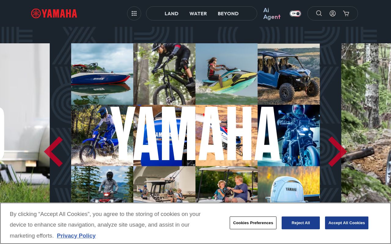 Screenshot of yamaha-motor.com