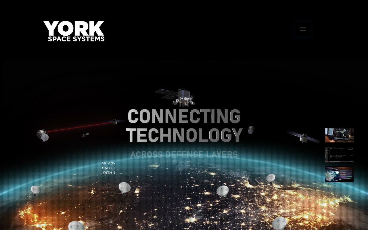 The yorkspacesystems.com homepage, first screen