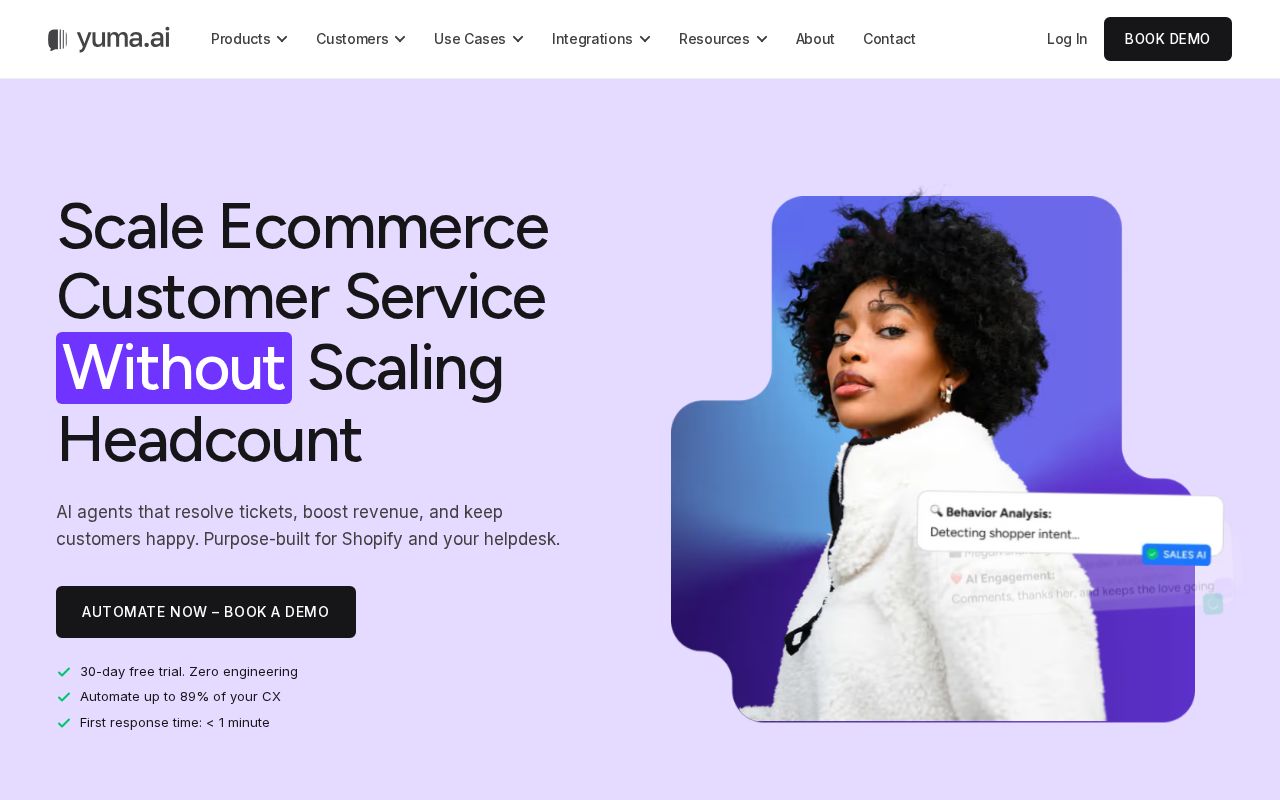 Screenshot of yuma.ai