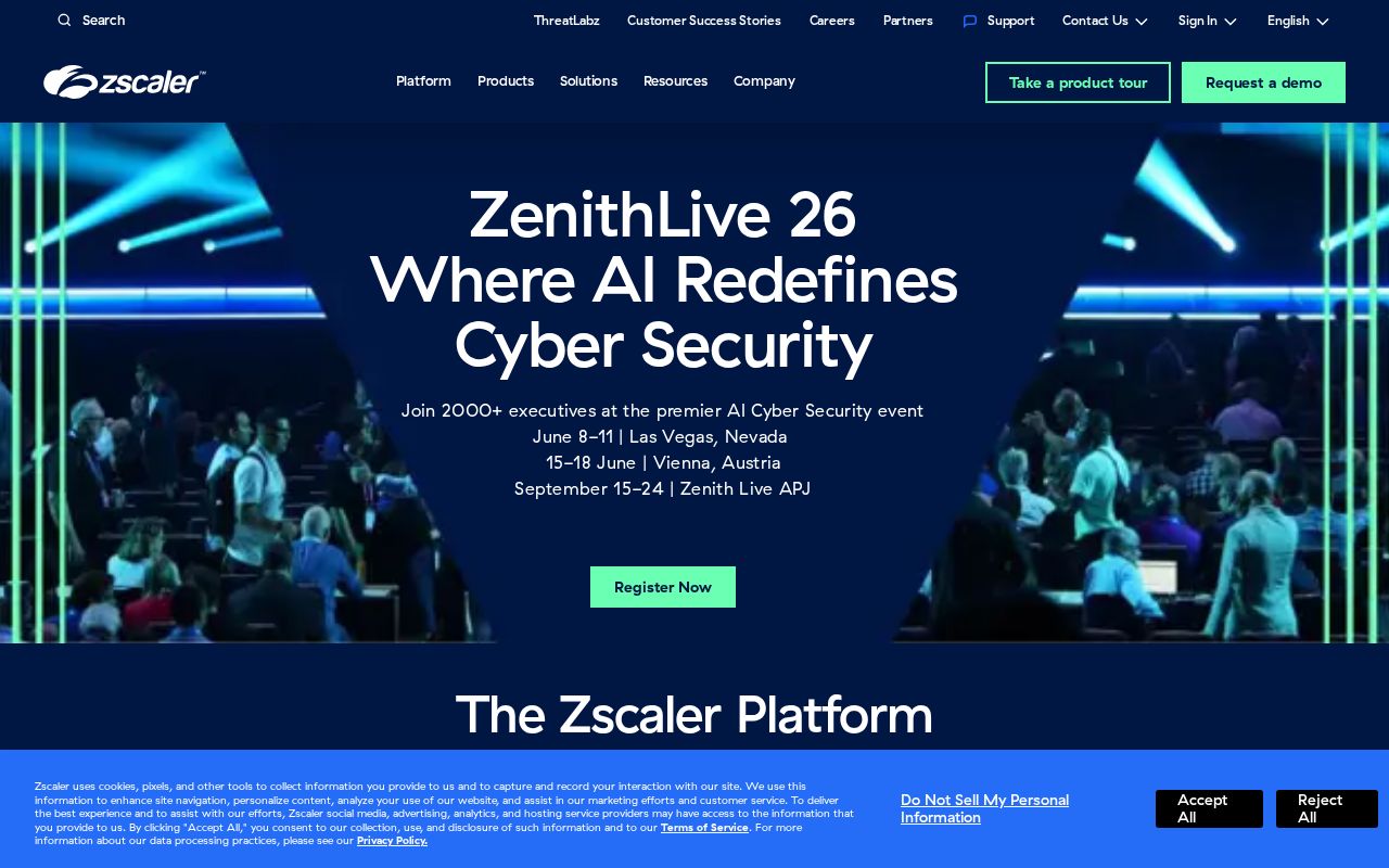 Screenshot of zscaler.com